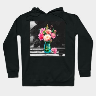 Color in the Dark watercolor digital art Hoodie